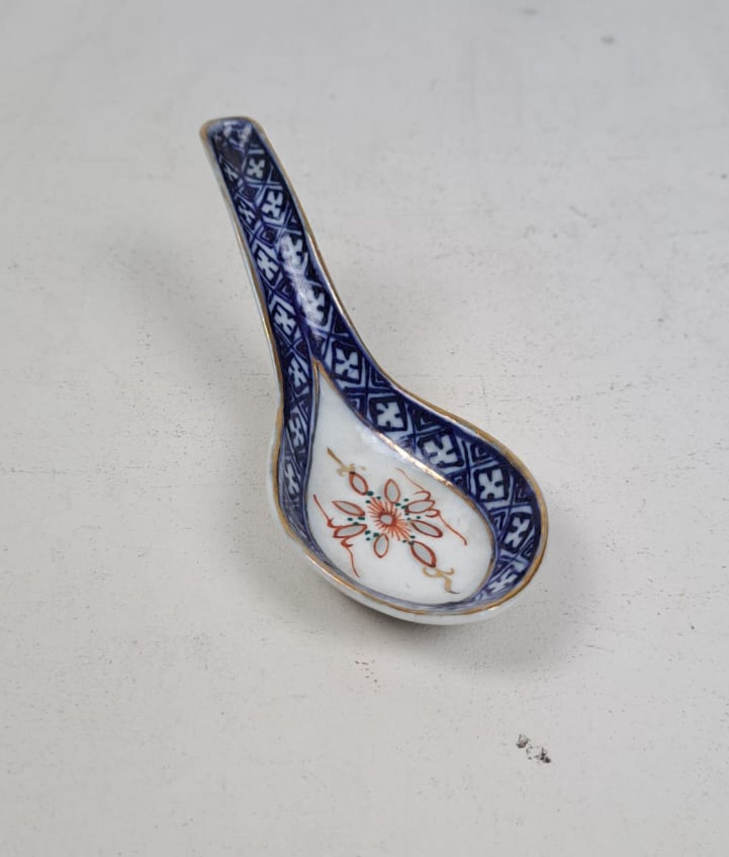 Vintage Chinese Porcelain Spoon