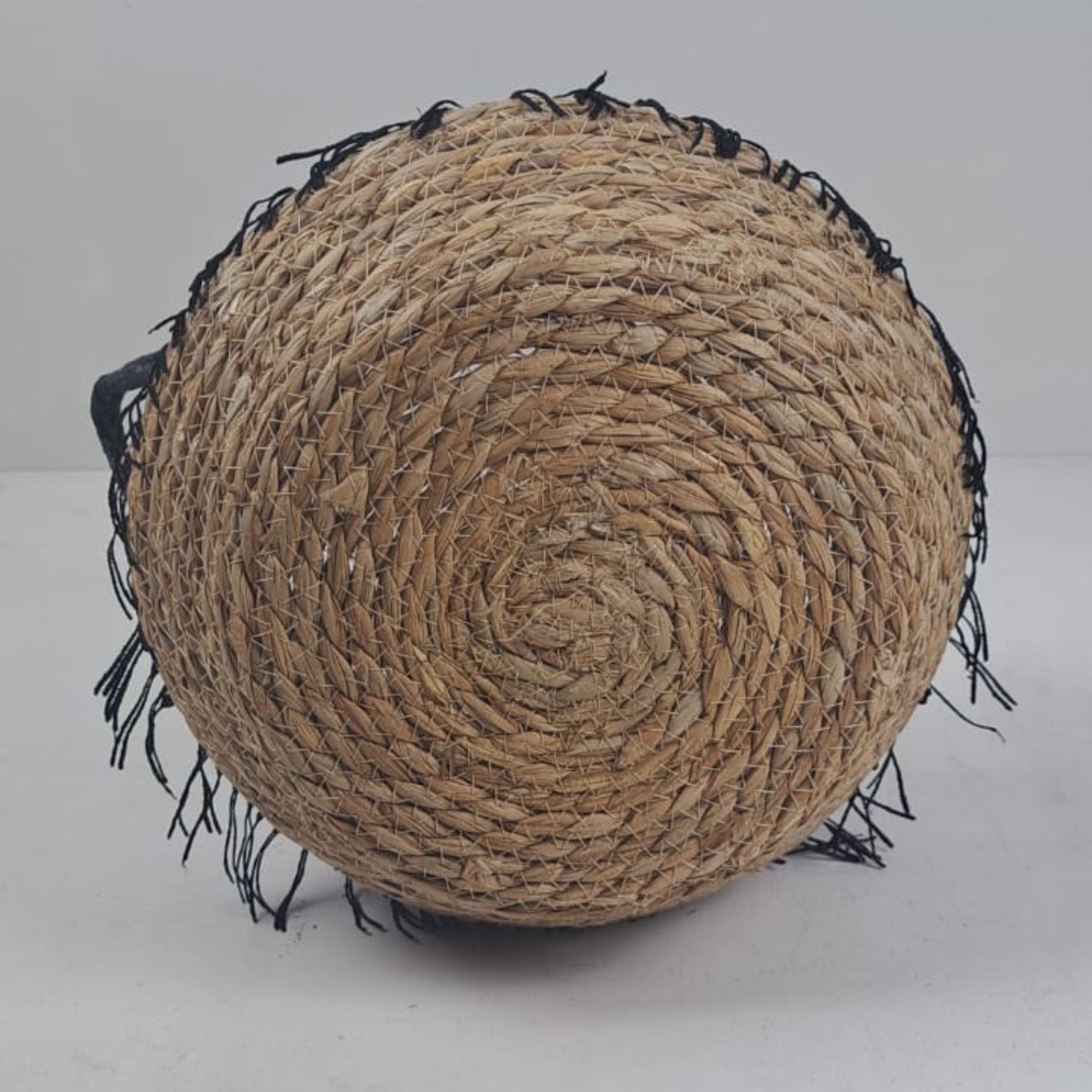 African Tasseled, Tribal Handmade Basket 27cm