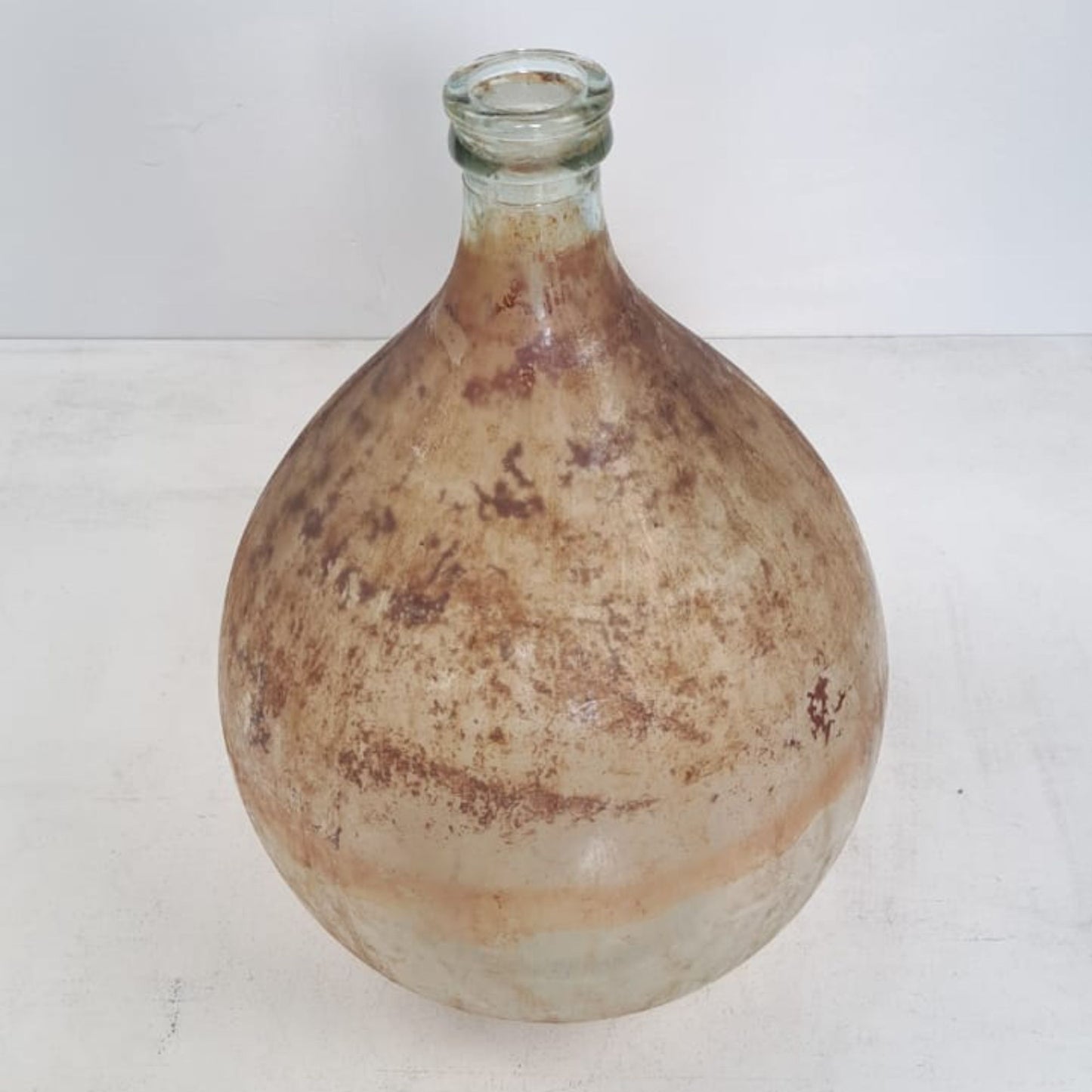 Vintage Wine Balloon Bottle, Demijohn Bottle, Italian Wine Balloon Bottle, German Vintage Belly Bottle, Fat Wine Bottle Imperia Italy