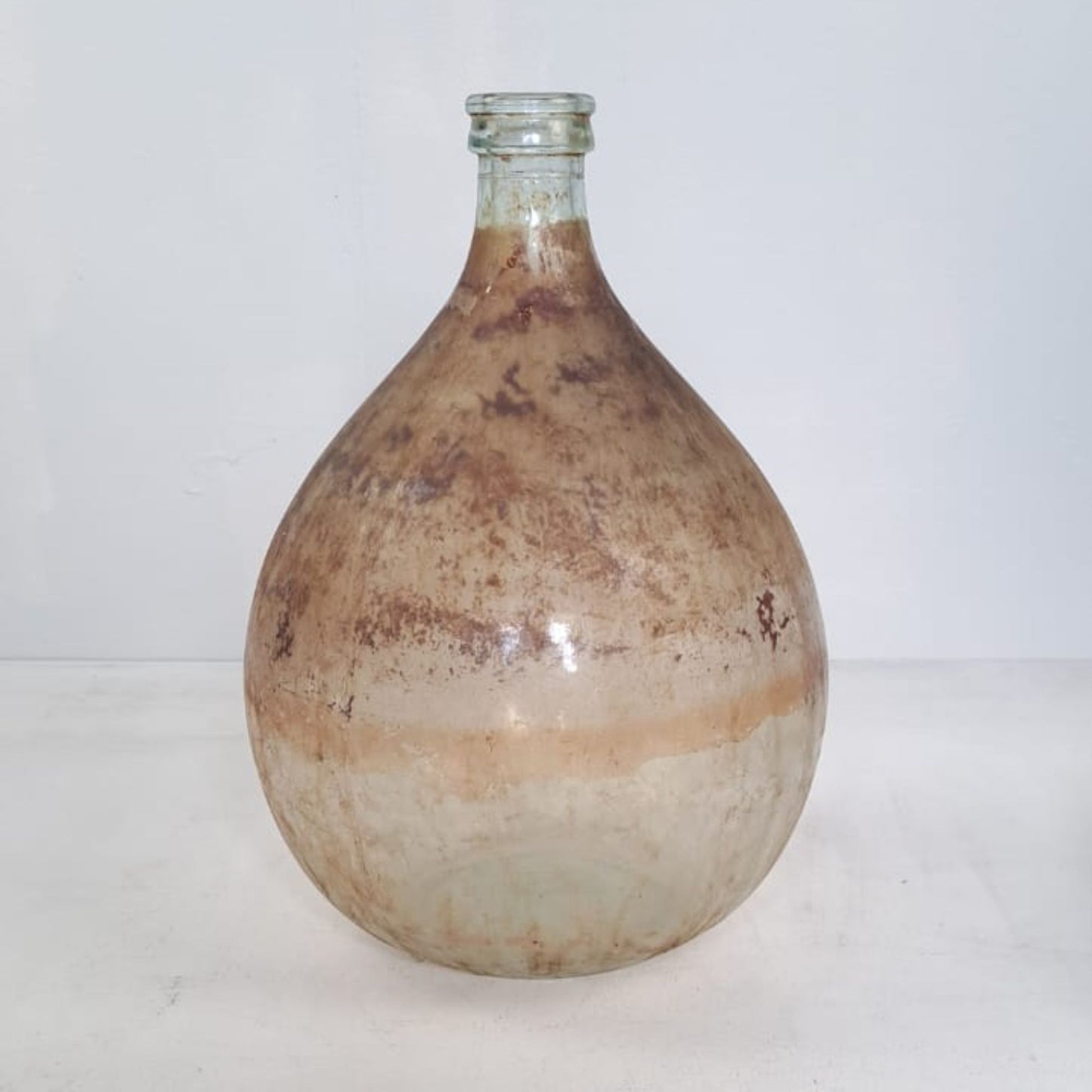 Vintage Wine Balloon Bottle, Demijohn Bottle, Italian Wine Balloon Bottle, German Vintage Belly Bottle, Fat Wine Bottle Imperia Italy