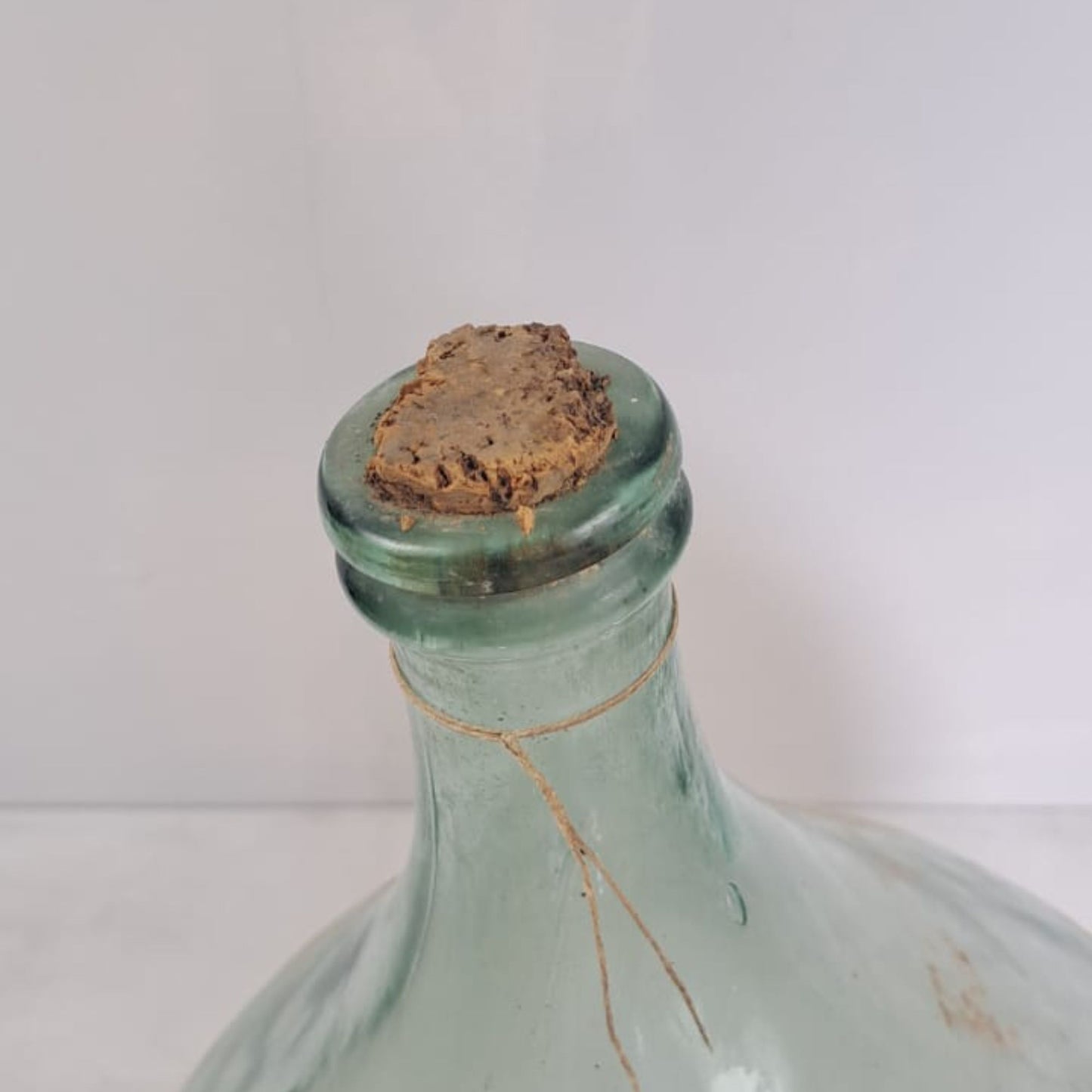 Vintage Wine Balloon Bottle, Demijohn Bottle, Italian Wine Balloon Bottle, German Vintage Belly Bottle, Fat Wine Bottle Imperia Italy