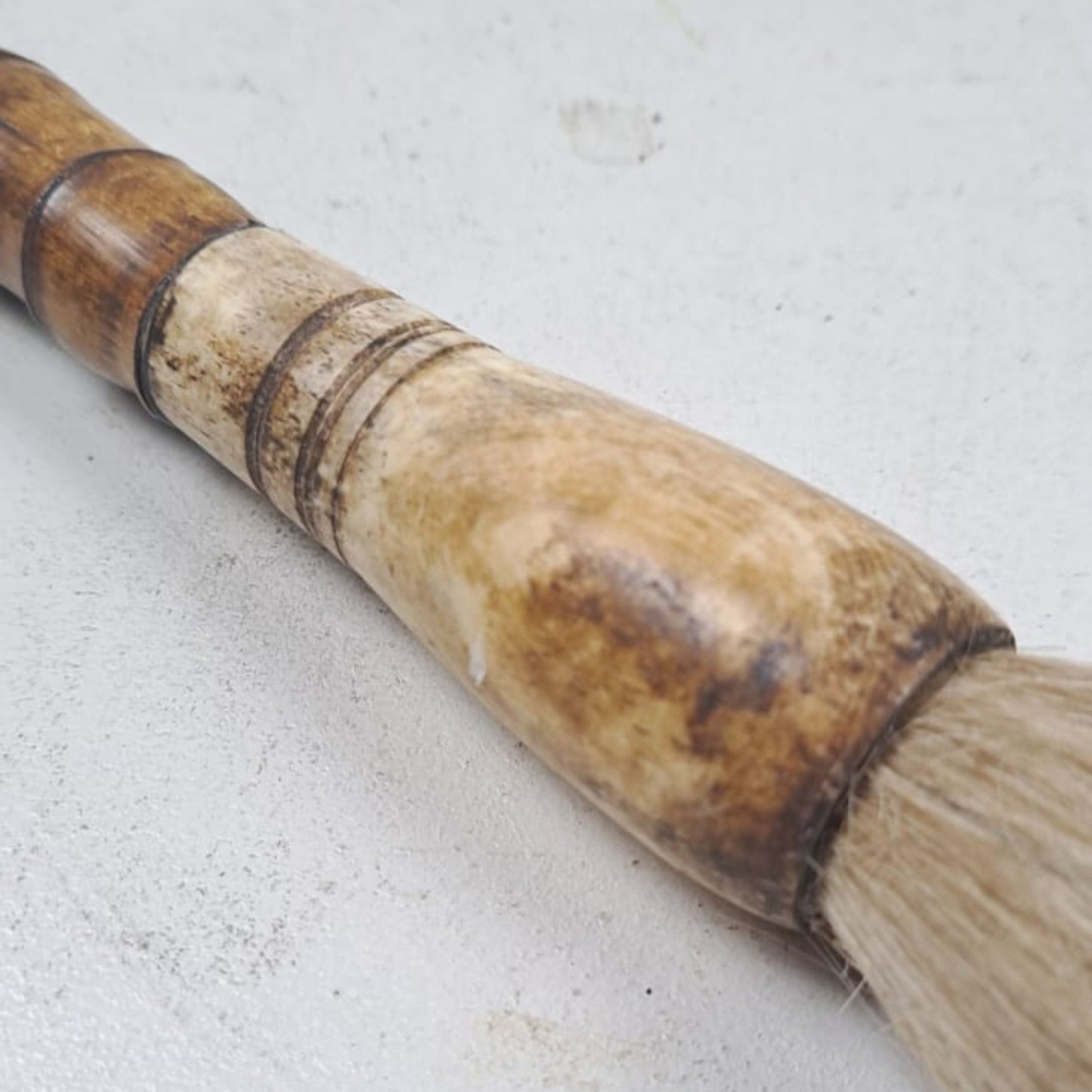 Vintage Chinese Calligraphy Brush - twisted bamboo