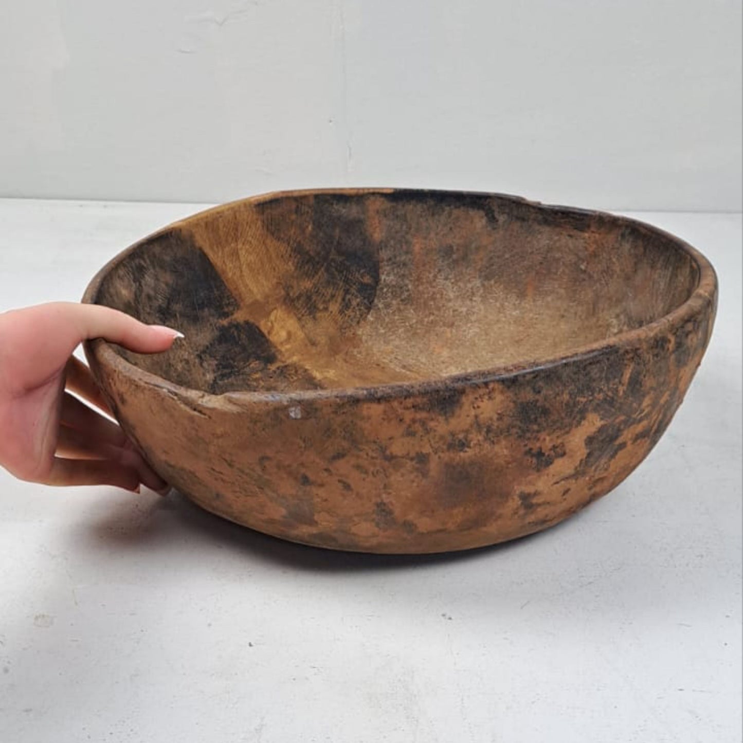 Vintage Artisan Wooden handcarved Bowl