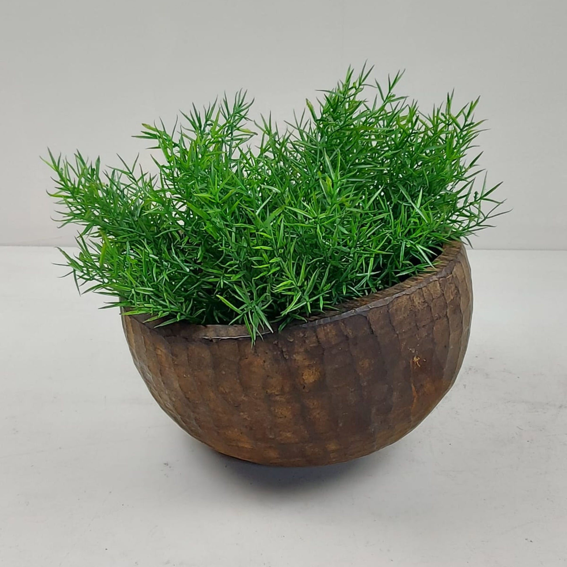 Large Vintage Artisan Wooden handcarved Bowl