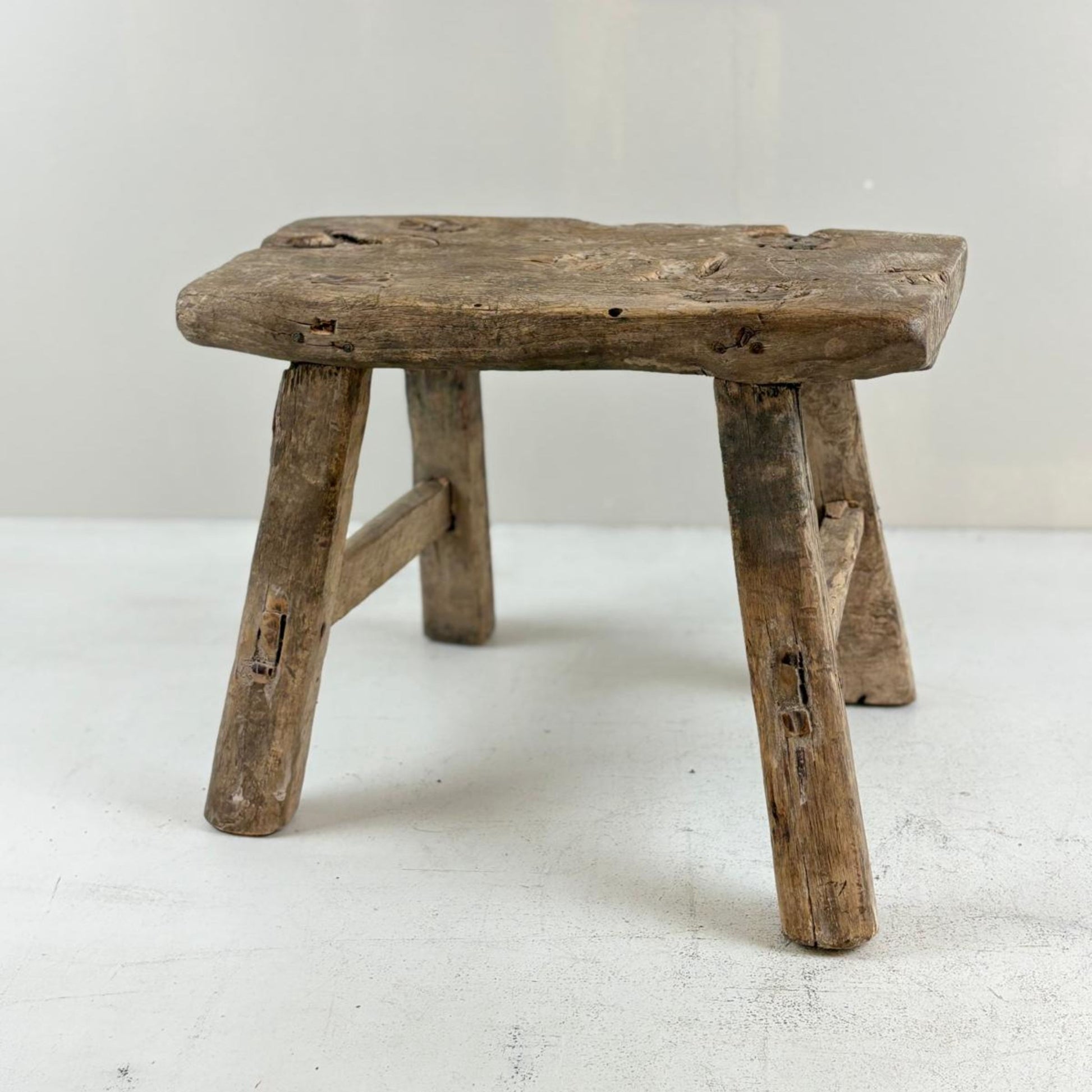 Antique Chinese Milking Stool Handmade