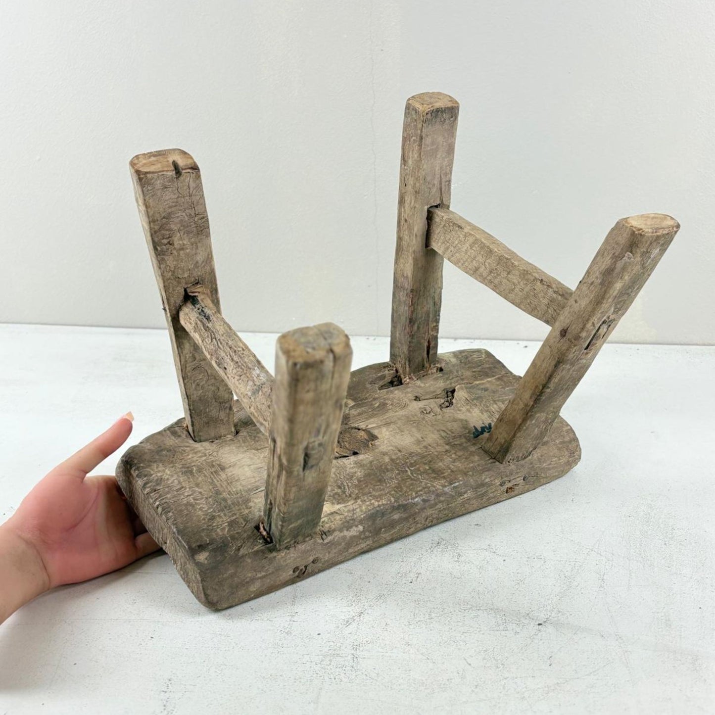 Antique Chinese Milking Stool Handmade
