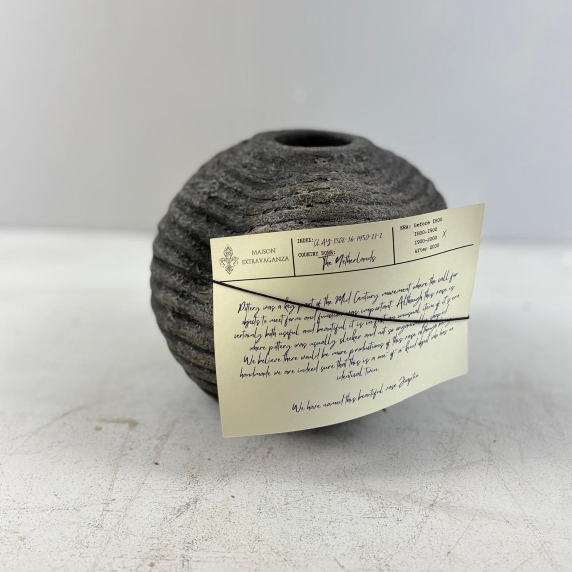 Vintage Handmade Vase - The Netherlands