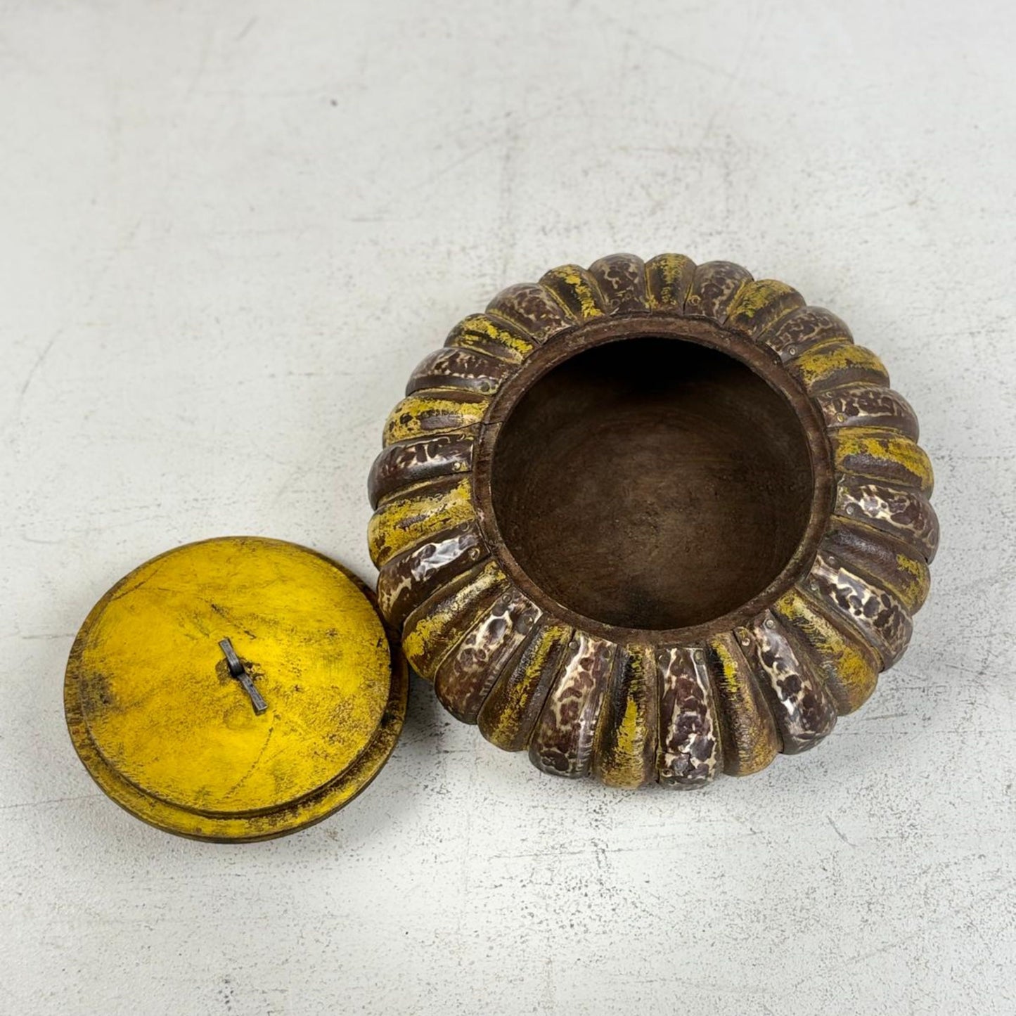 Vintage Lidded Tabacco Box - Karnataka, India