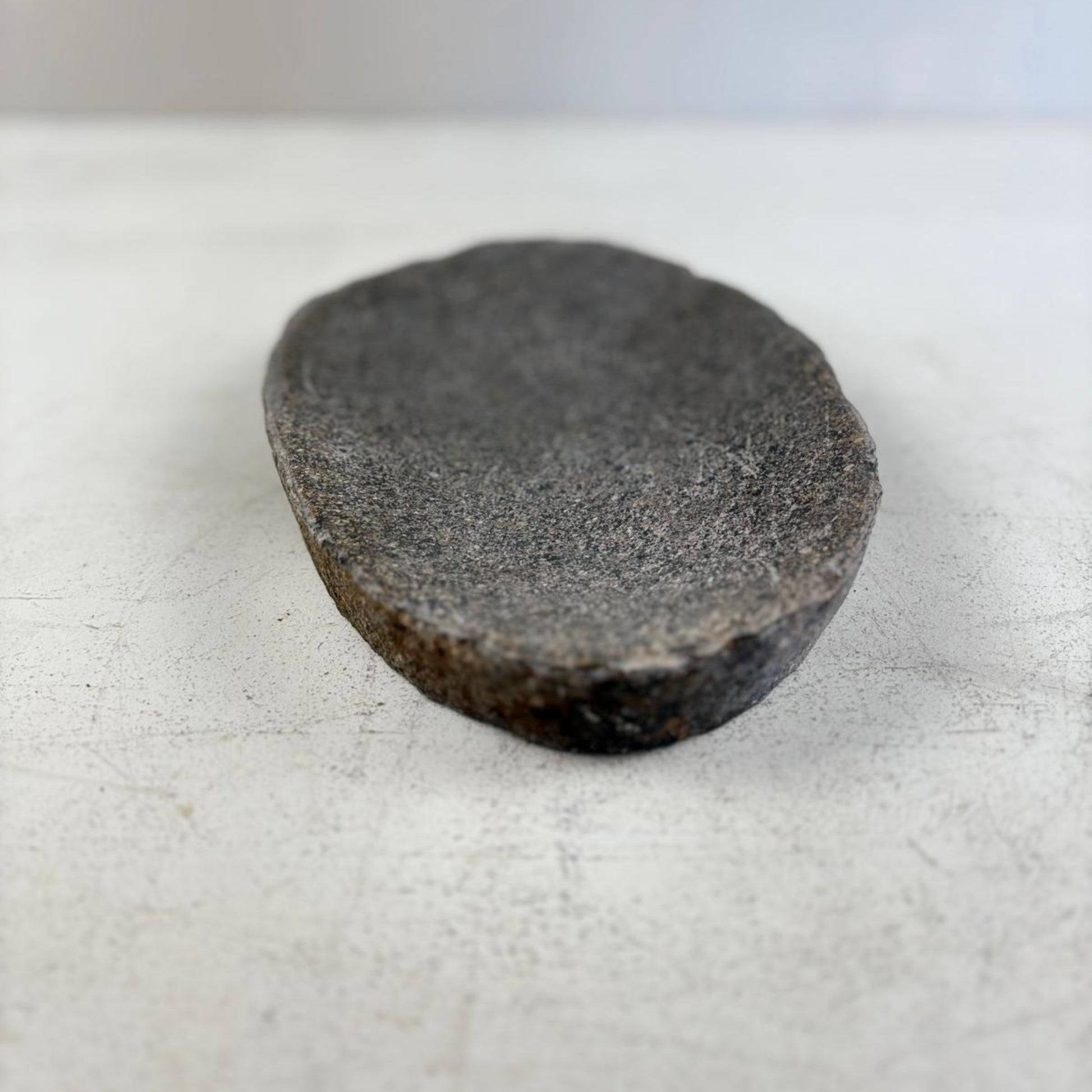 Hand-Carved Natural River Stone Bowl