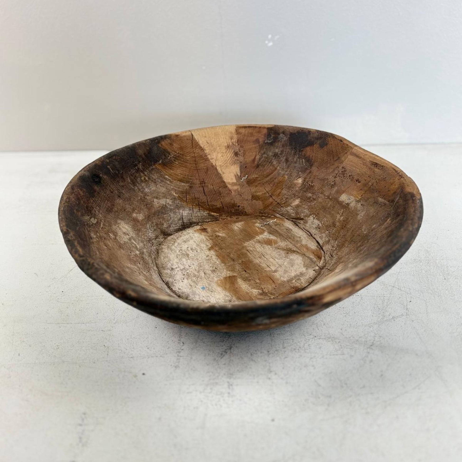 Vintage Artisan Wooden handcarved Bowl