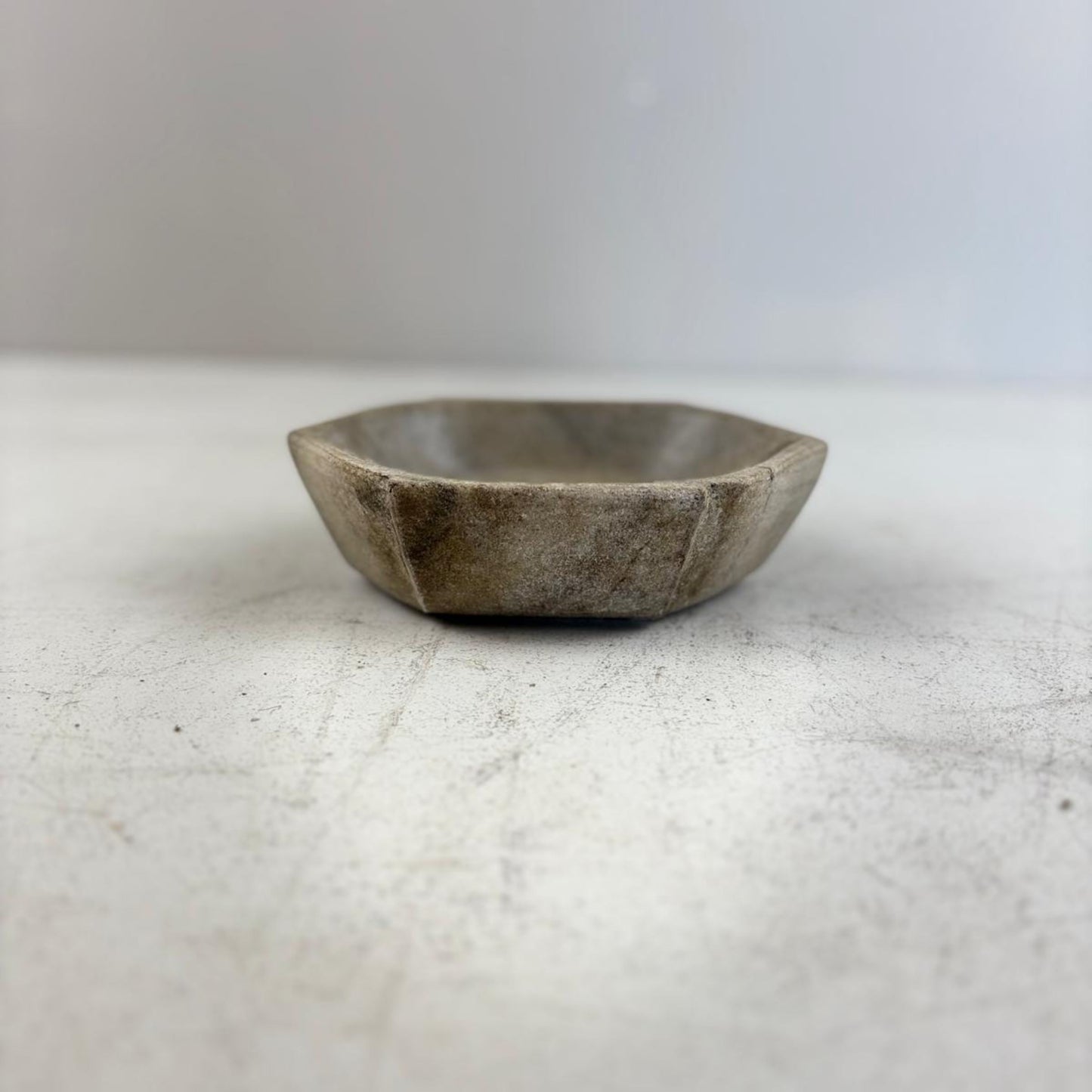 Vintage Marble Dish from India - Heavy