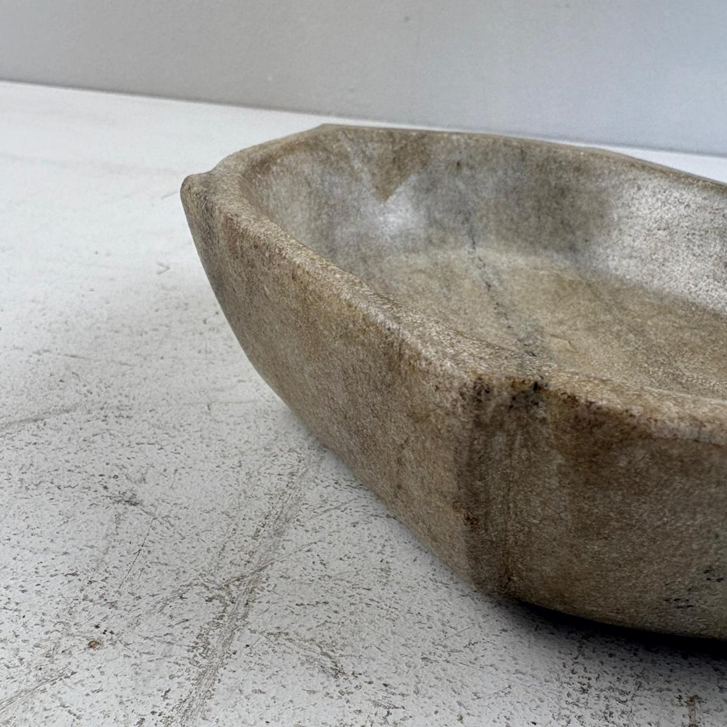 Vintage Marble Dish from India - Heavy