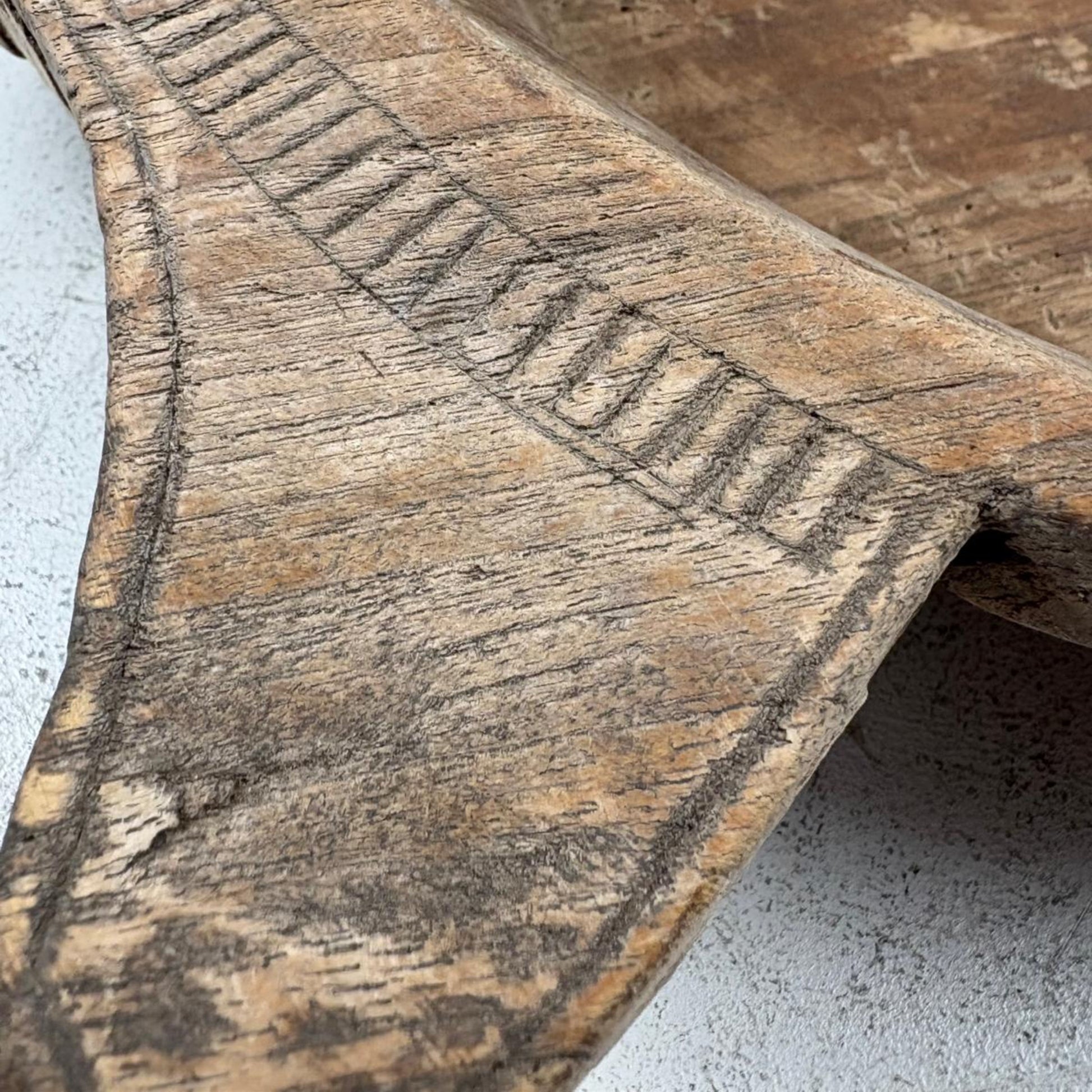 Vintage Indian Wooden Parat Tray