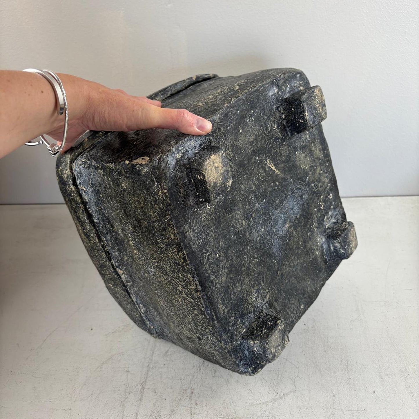 Vintage Indian Paper Maché Large Decorative Lidded Box - Kashmir, India