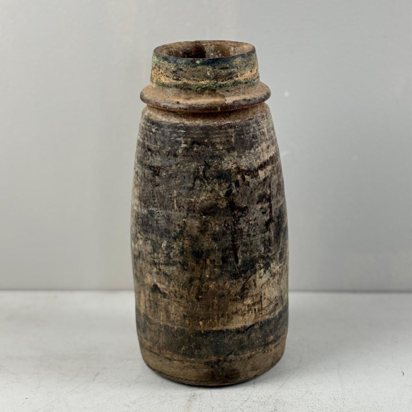 Antique Wooden Himachal Pot - Chhusang, Nepal