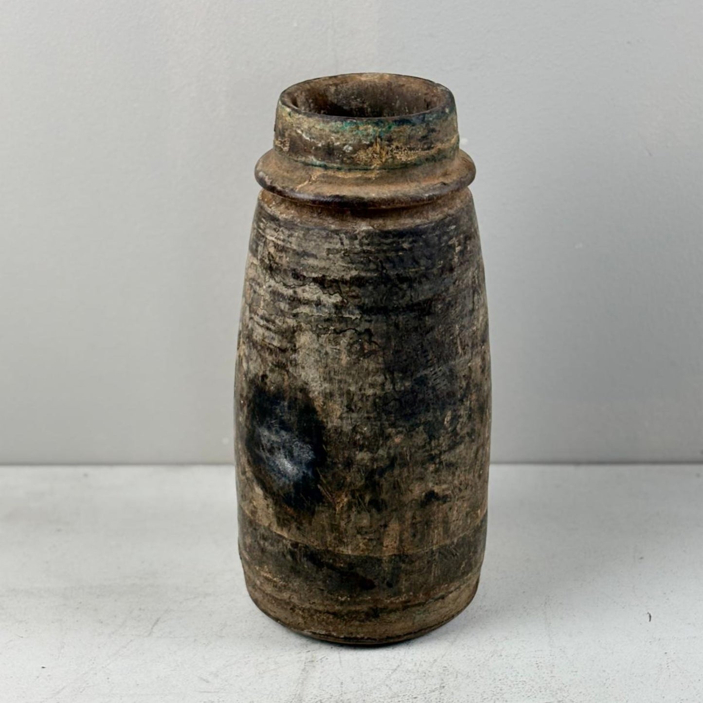 Antique Wooden Himachal Pot - Chhusang, Nepal