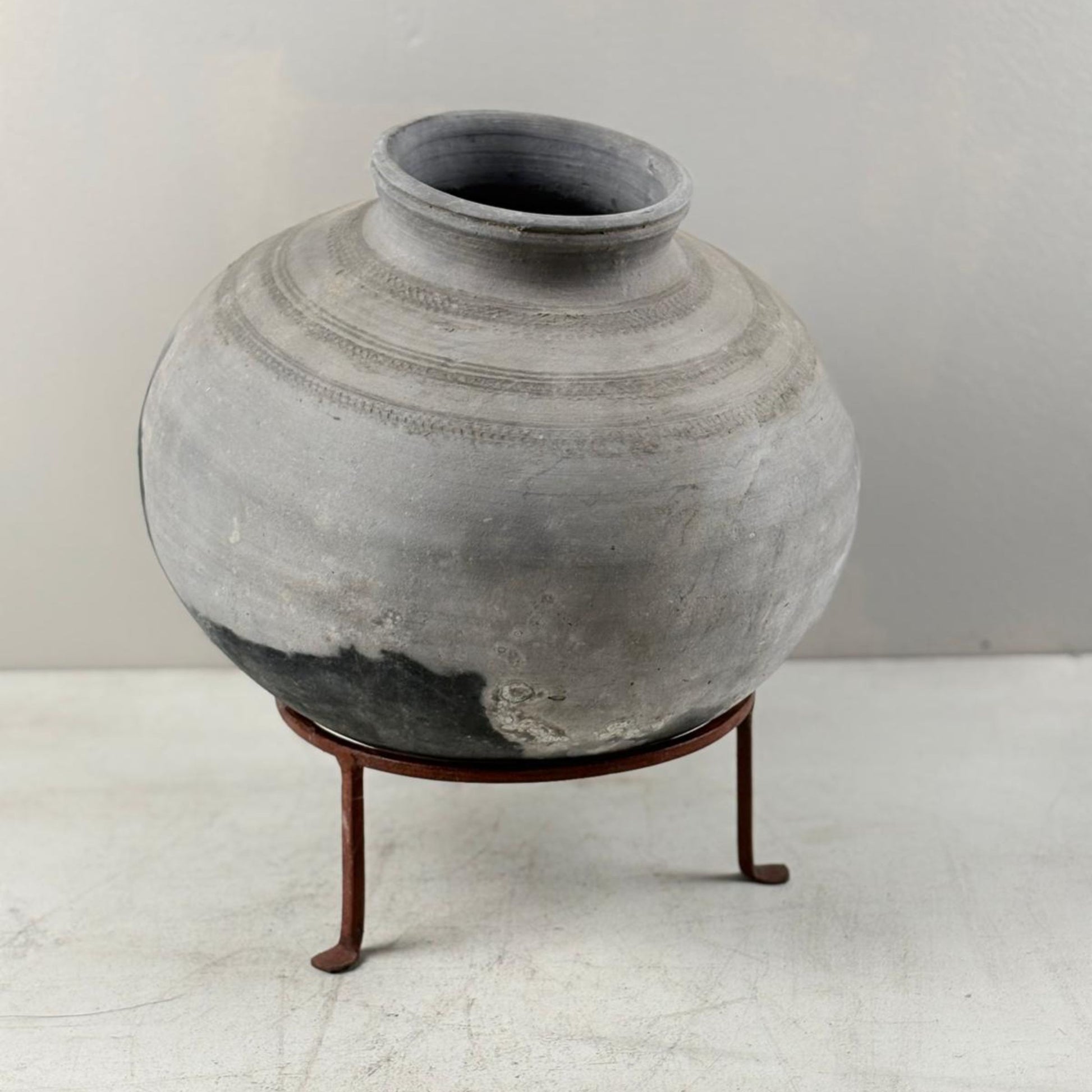 Antique South African Clay Water Vessel