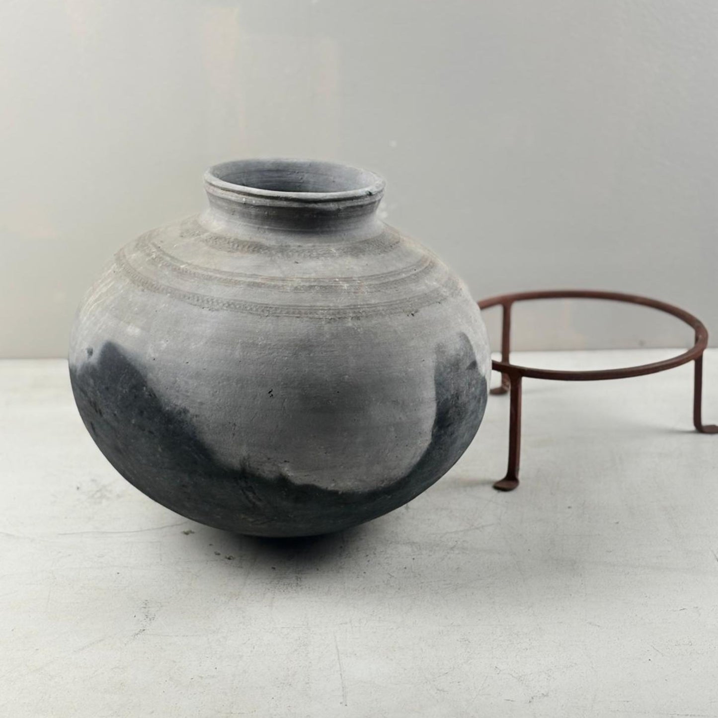 Antique South African Clay Water Vessel