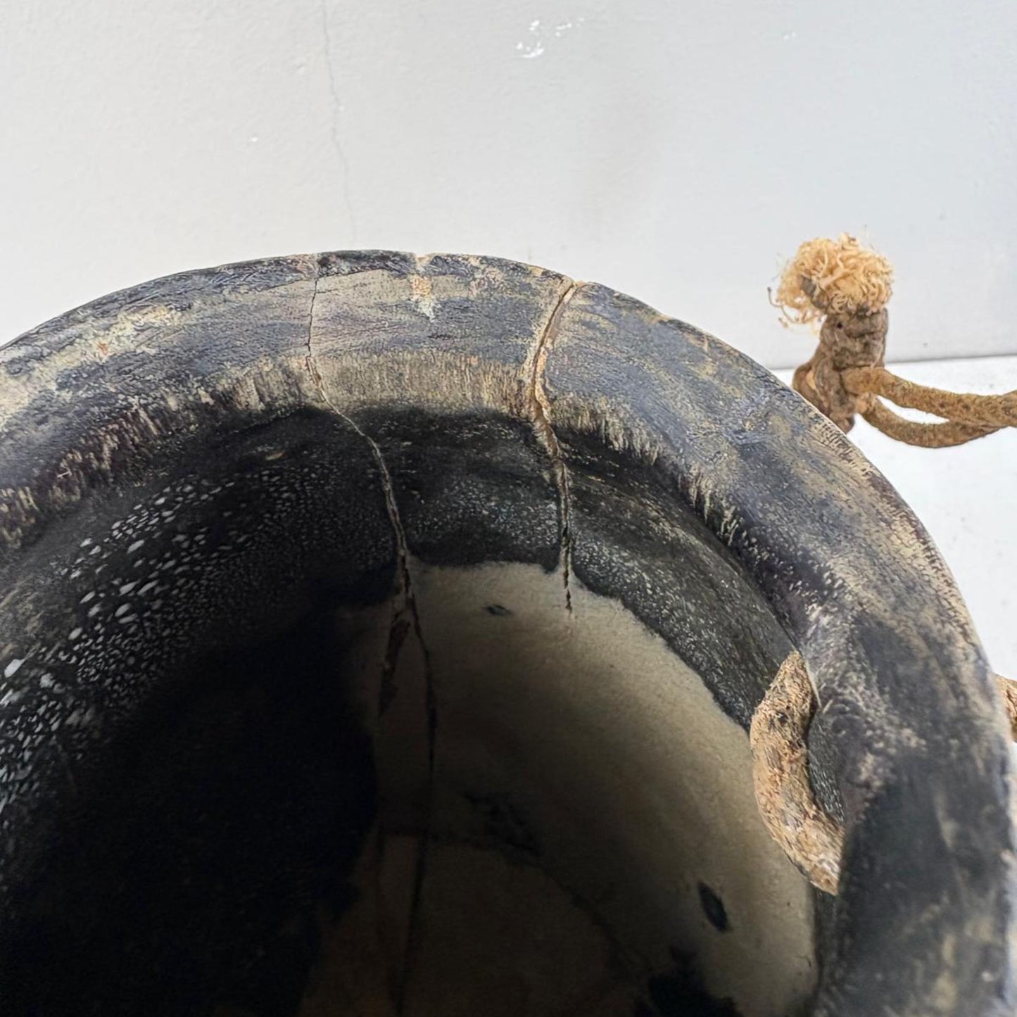 Antique Wooden Himachal Pot - Chhusang, Nepal