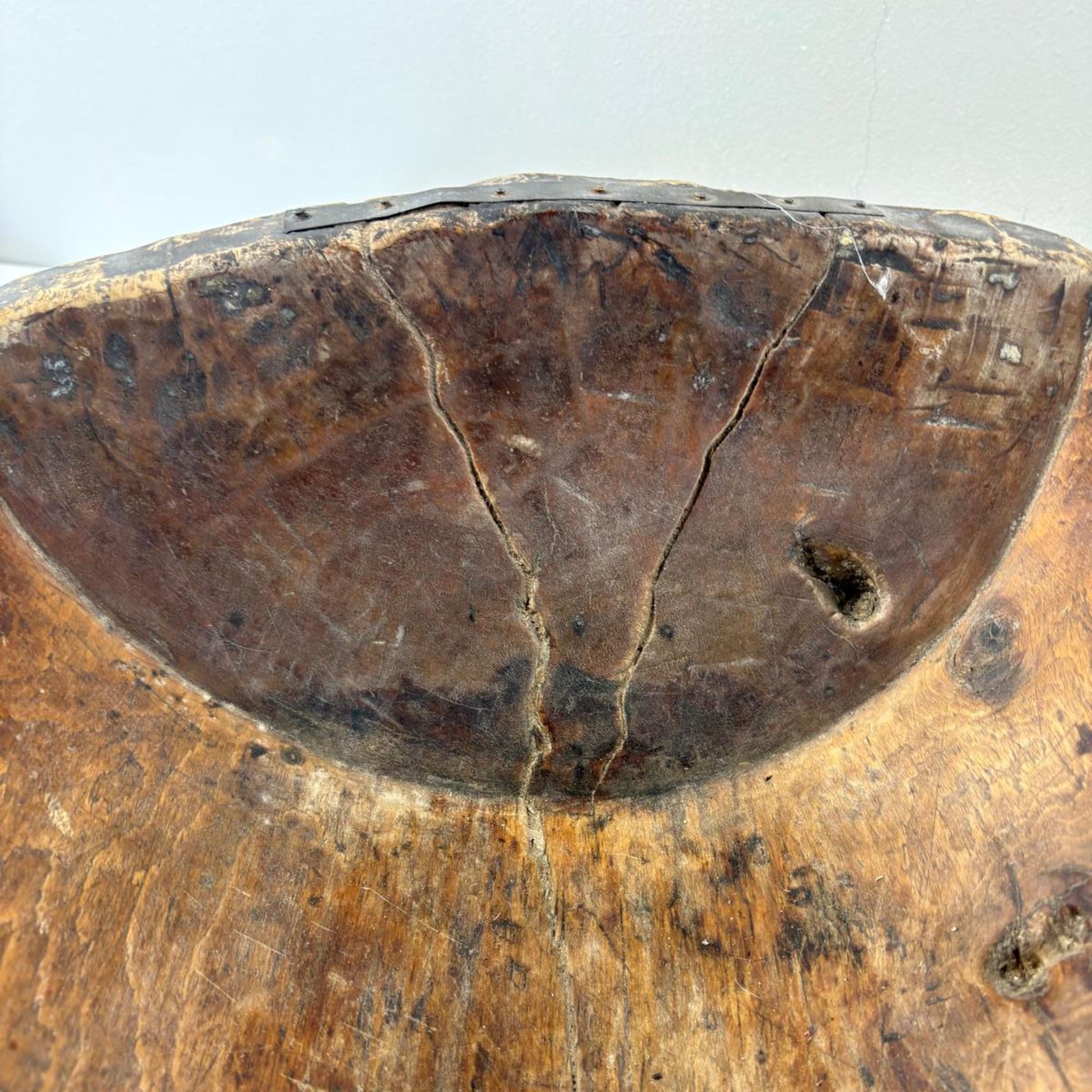 Antique Wooden Dough Bowl - Gamai, Qinghai Province, Tibet