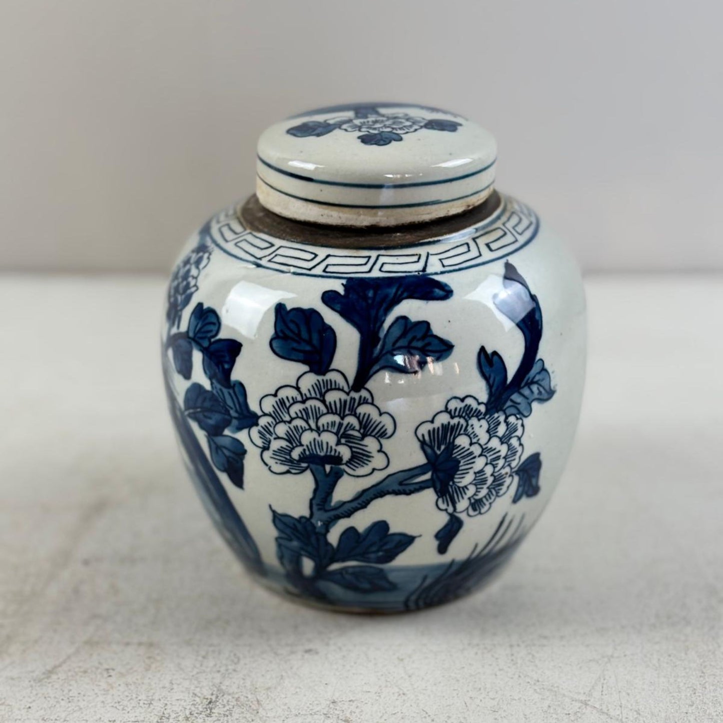 Blue and White Chinese Ginger Jar - 15cm