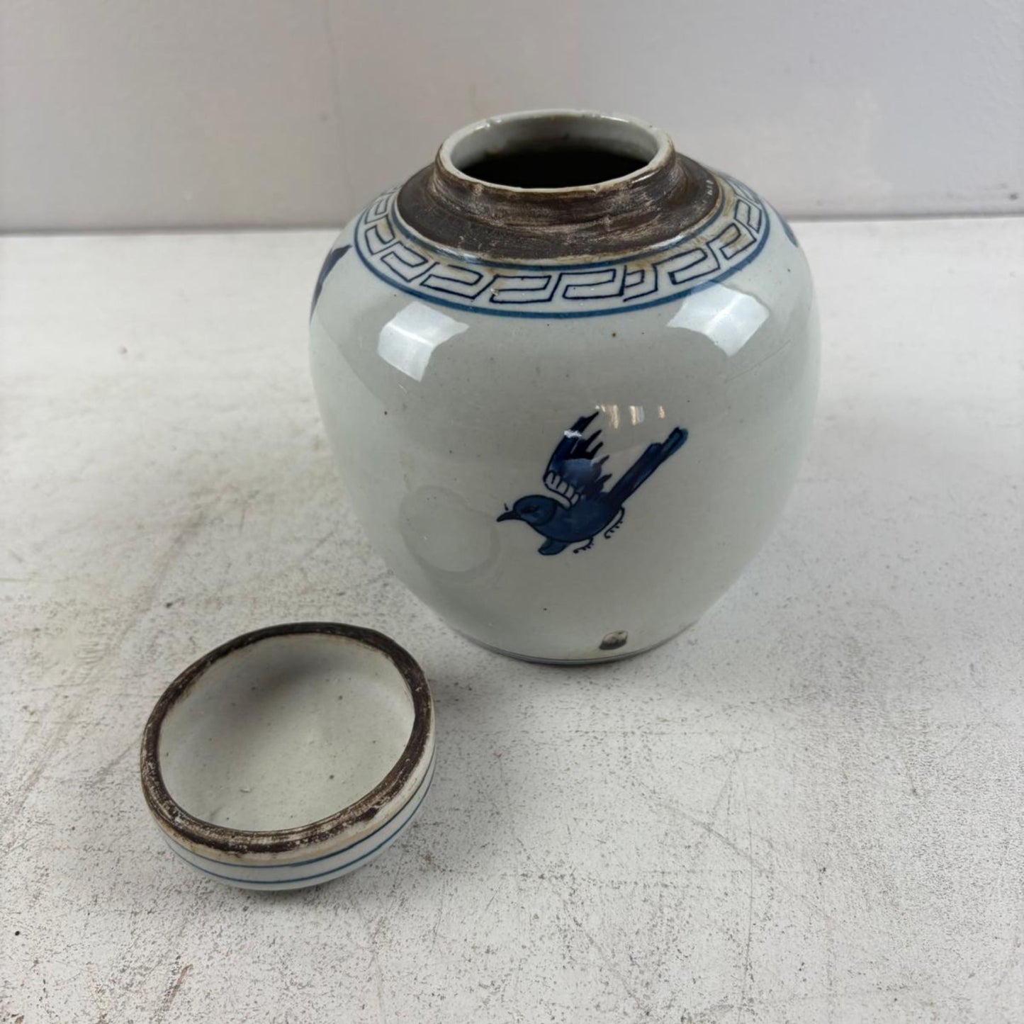 Blue and White Chinese Ginger Jar - 15cm