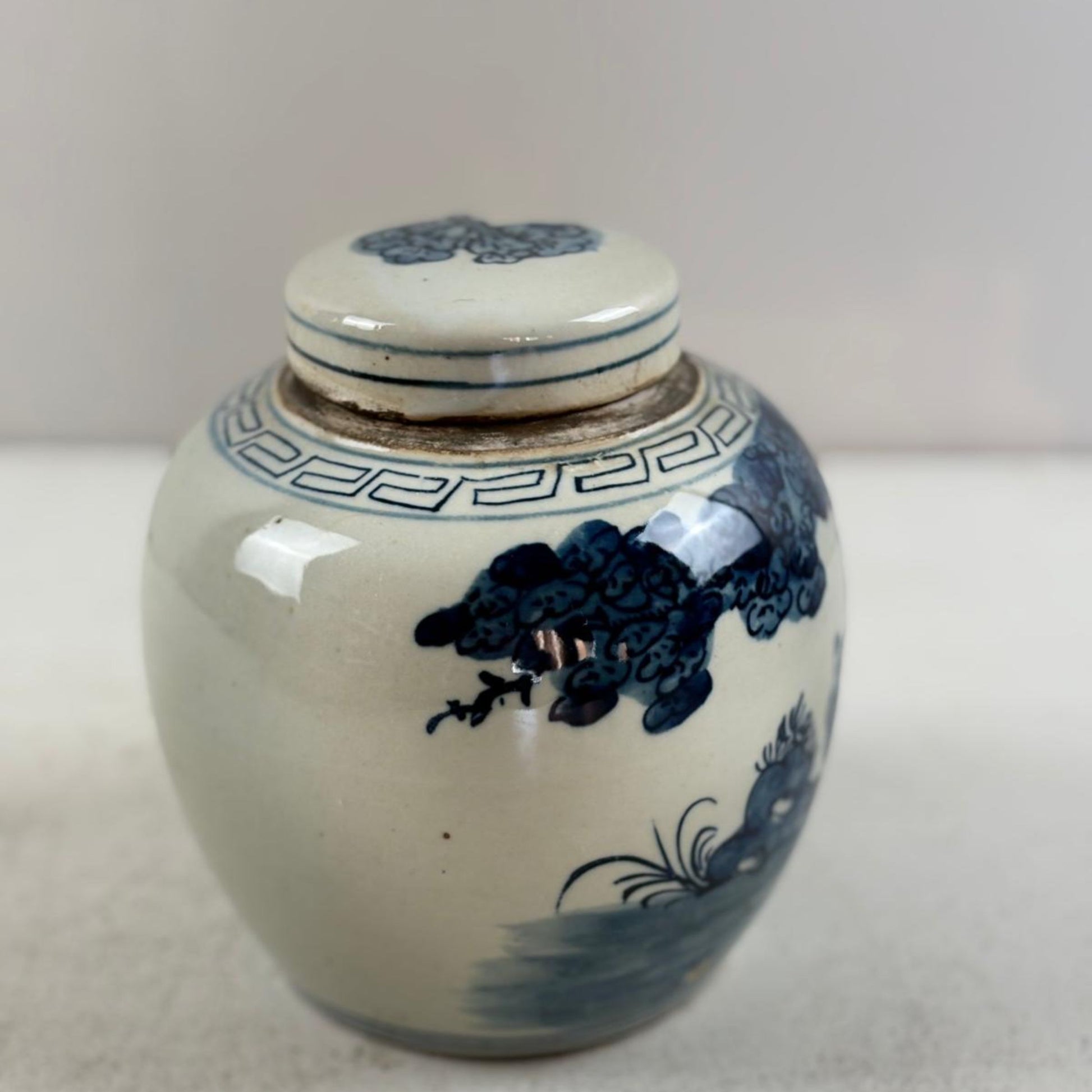 Blue and White Chinese Ginger Jar - 15cm