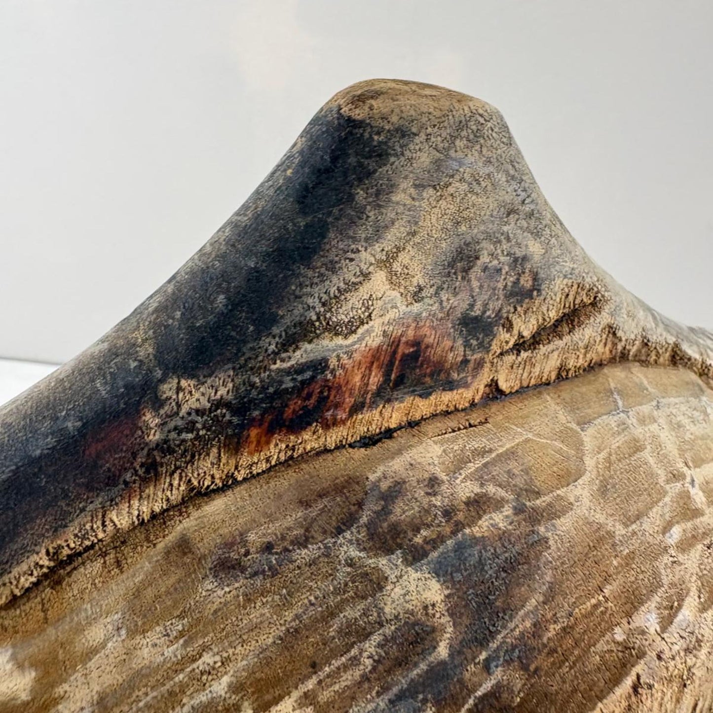 Vintage Indian Wooden Chapati Dish