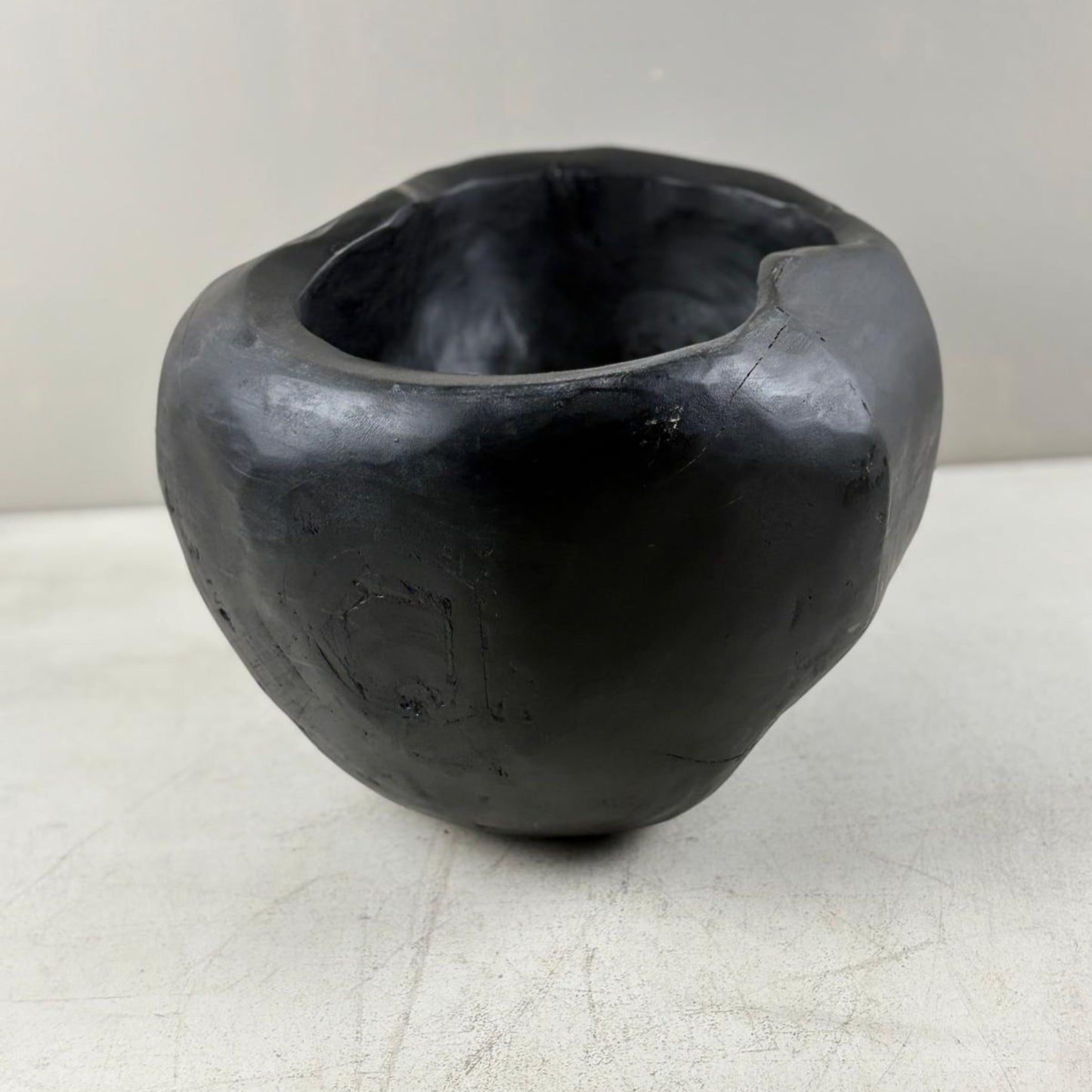 Artisan Handcarved Wooden Teak Bowl - Bali