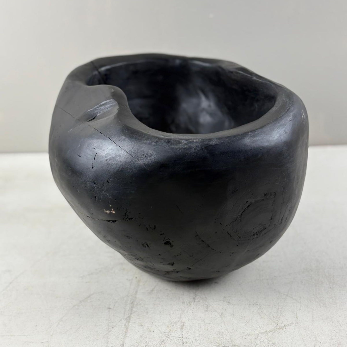 Artisan Handcarved Wooden Teak Bowl - Bali