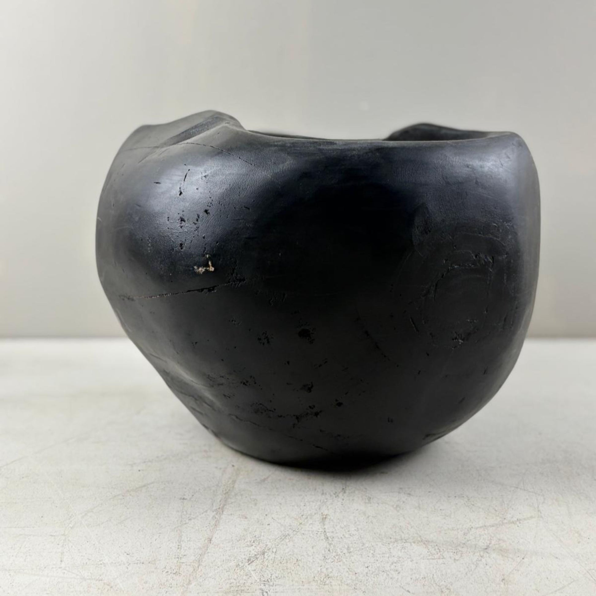 Artisan Handcarved Wooden Teak Bowl - Bali