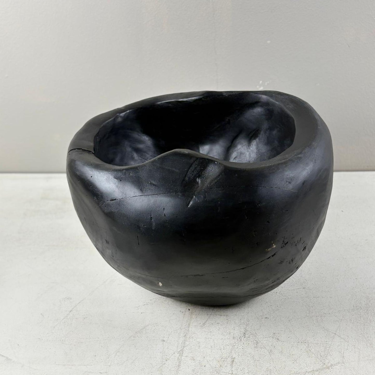 Artisan Handcarved Wooden Teak Bowl - Bali