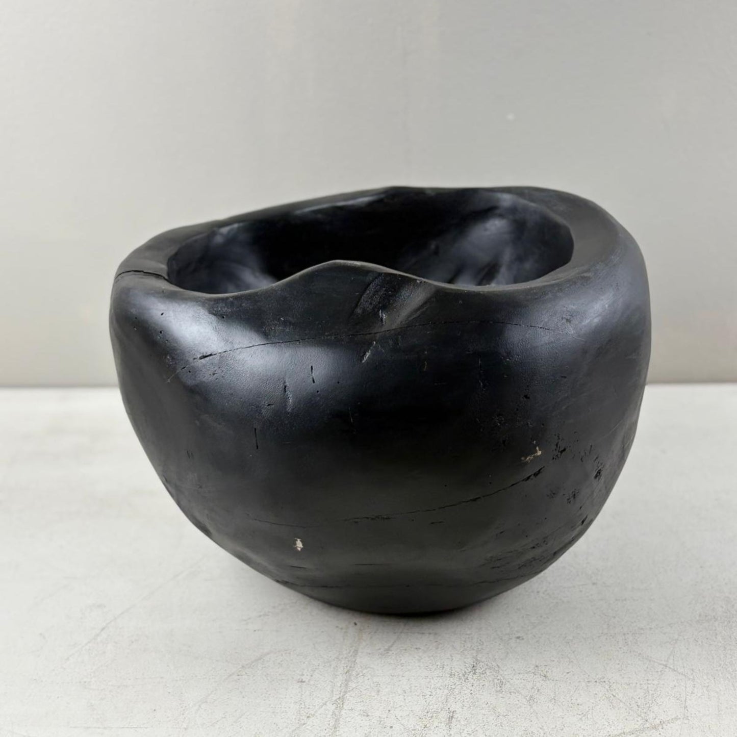 Artisan Handcarved Wooden Teak Bowl - Bali