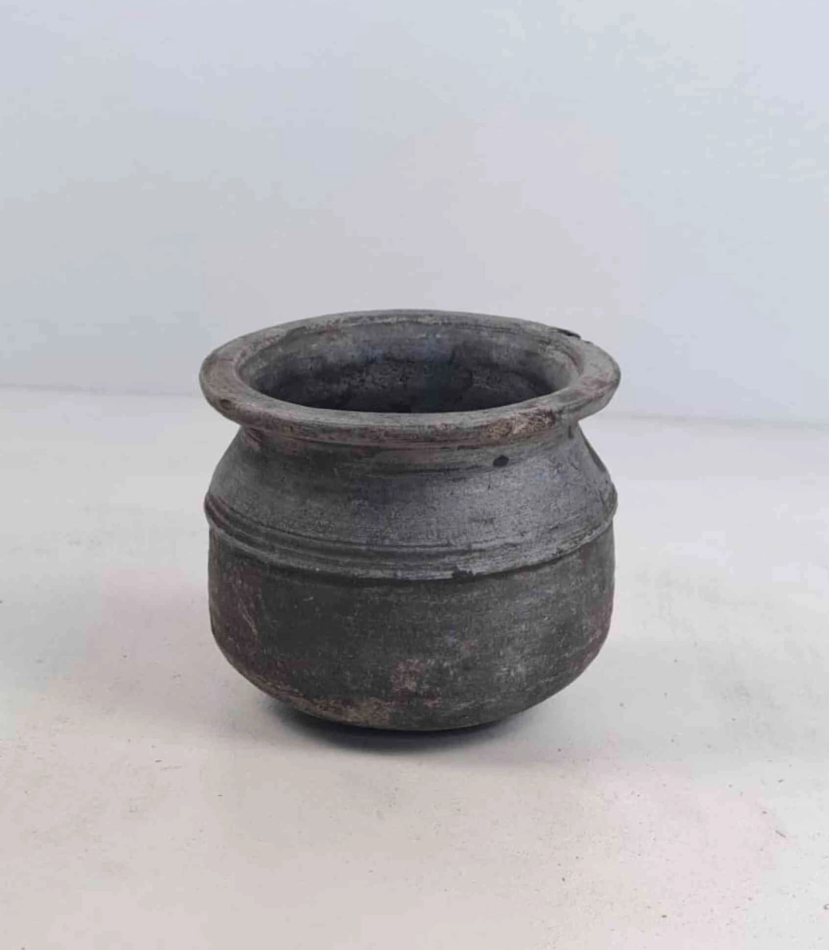 Vintage Clay Vessel - Rounded Base