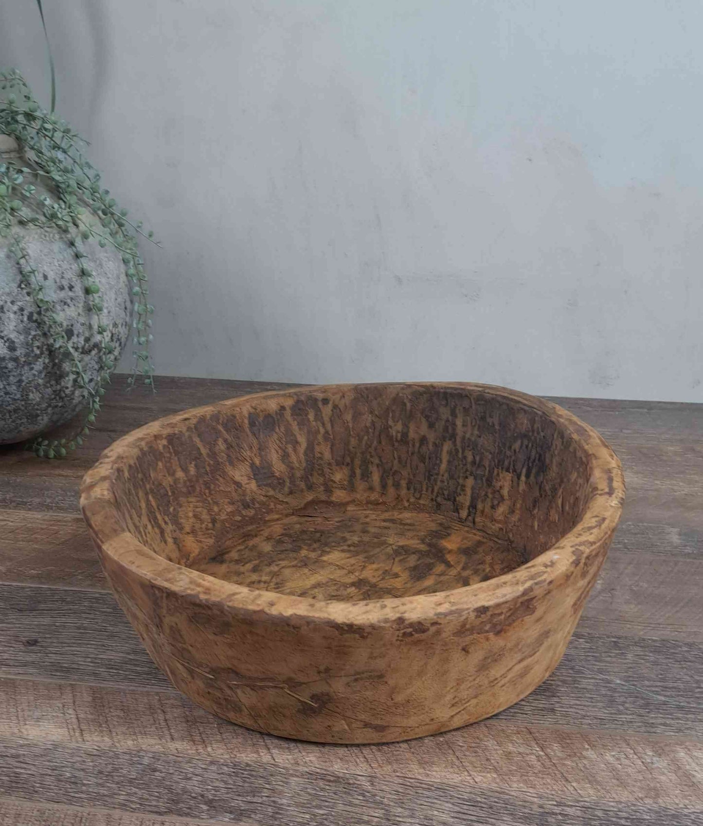 Vintage Artisan Wooden handcarved Bowl