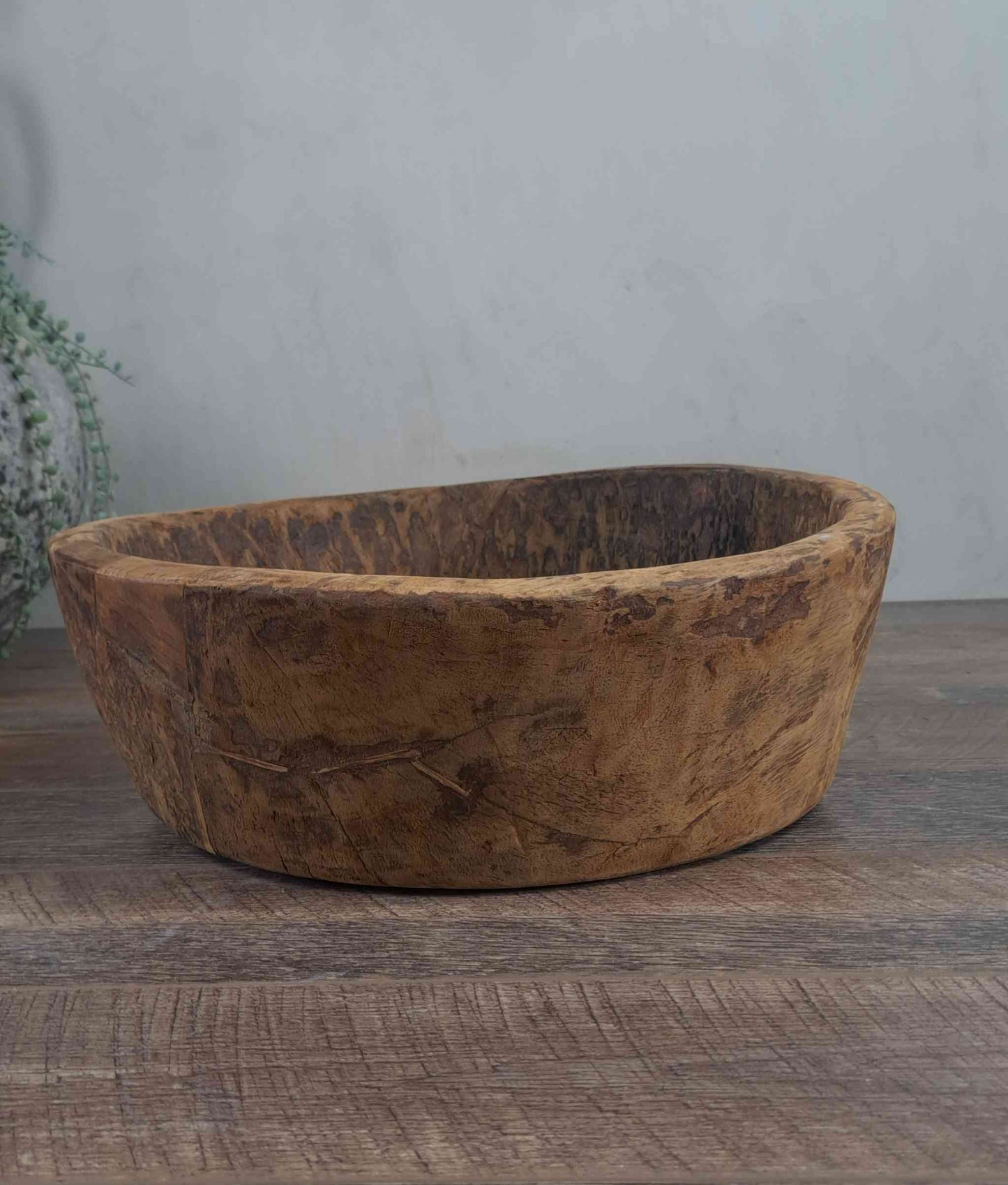 Vintage Artisan Wooden handcarved Bowl