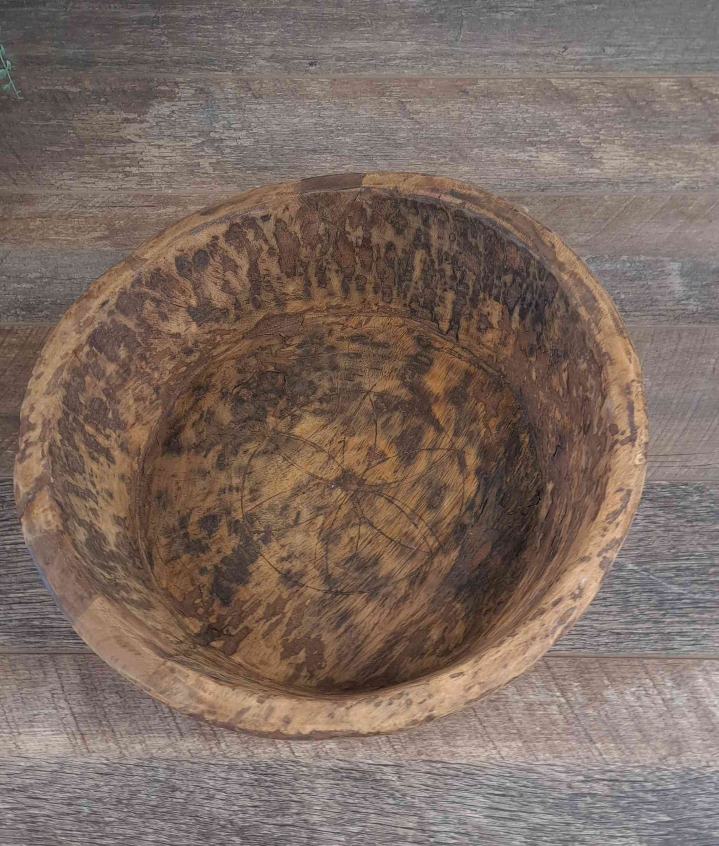 Vintage Artisan Wooden handcarved Bowl