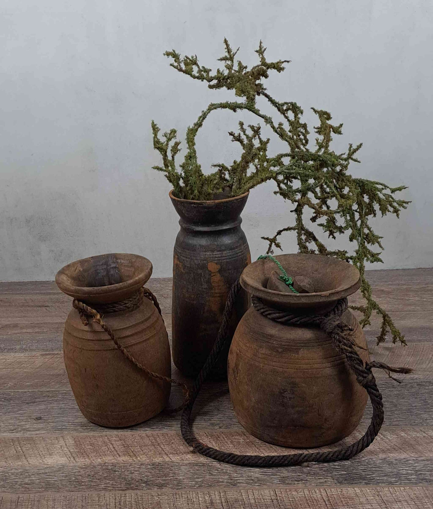 Antique Wooden Himachal Pot