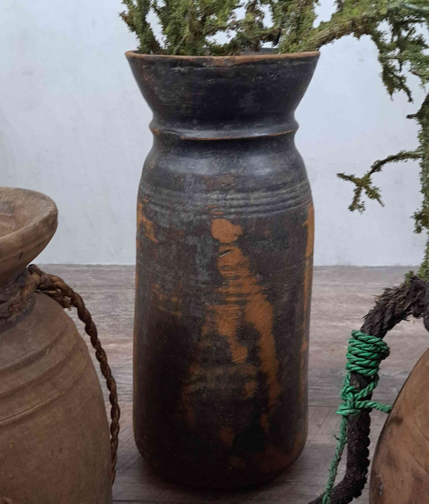 Antique Wooden Himachal Pot