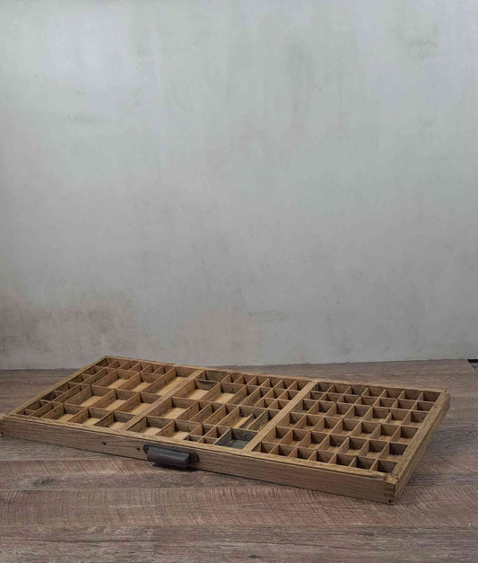 Vintage French Printers Letterpress Drawer Tray